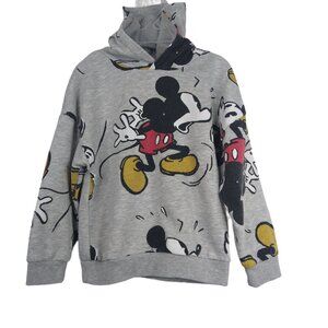 Disney Boy Gray Mickey Mouse Graphic Hoodie Size: 4-5 Y